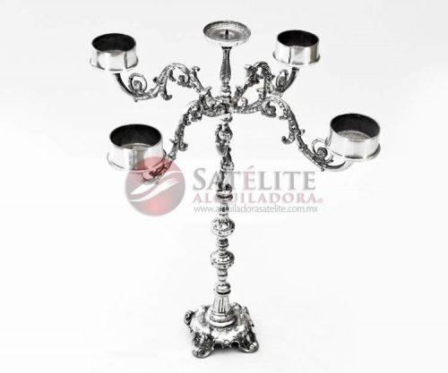 Candelabro pewter chico