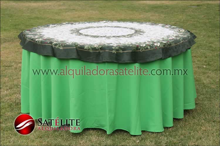 Mantel Plastico Redondo Verde Limon - My Florida Party Rental